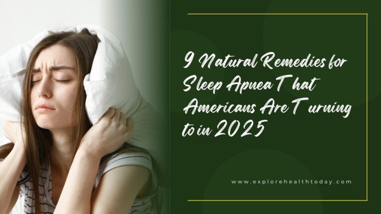 natural remedies for sleep apnea​