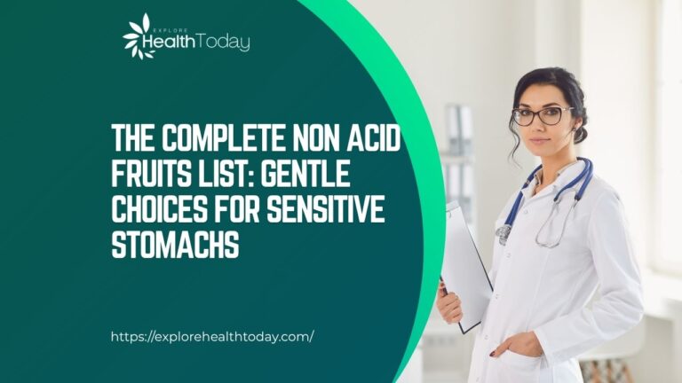 non acid fruits list