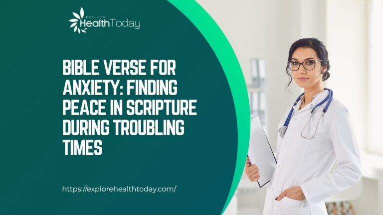 bible verse for anxiety​