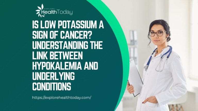 is low potassium a sign of cancer